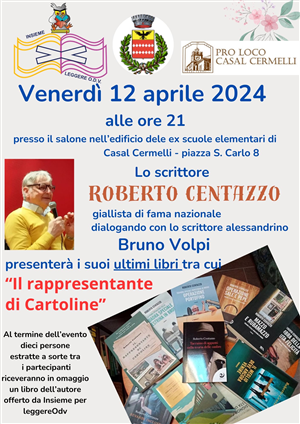 Presentazione del libro "Il rappresentante di Cartoline" di Roberto Centazzo