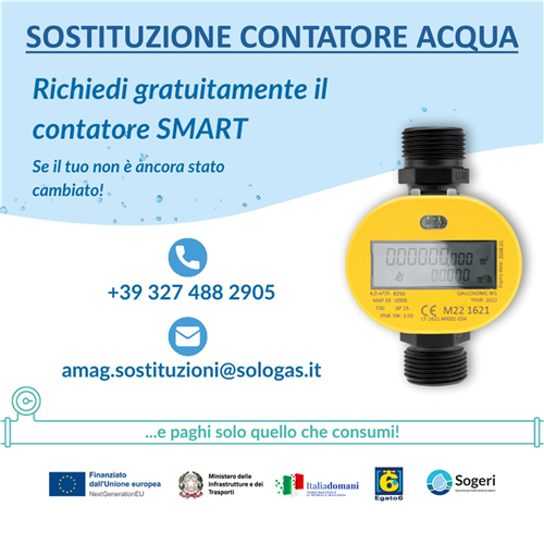 Sostituzione contatore dell'acqua